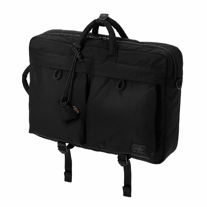 ★未使用品★ PORTER 2way ブリーフケース ポーター キャンバス 黒 ポーター(PORTER) 中古 ビジネスバッグ・ブリーフケース | 通販