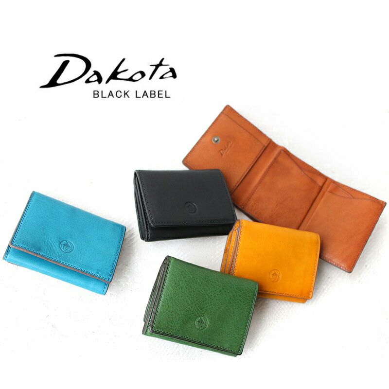 Dakota BLACKLABEL ミニモ 三つ折りミニ財布 Dakota ダコタ ブラックレーベル 三つ折り財布 ミニモ BLACK