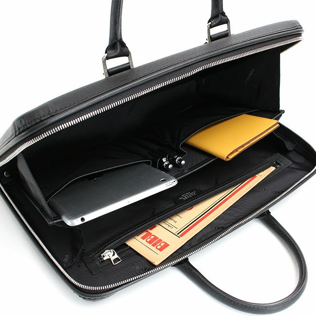 美品✨️ポーター ビジネスバッグ レザー ブラック ブリーフケース 
