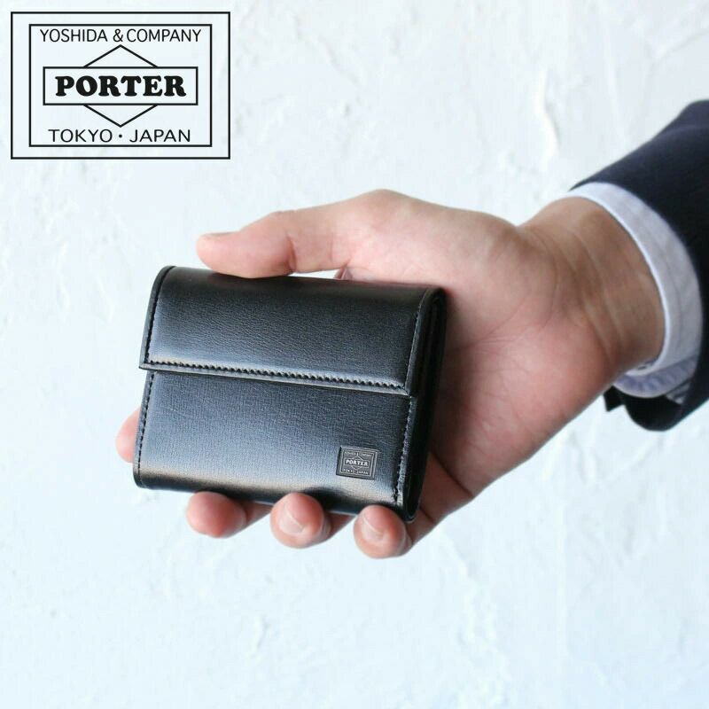 PORTER PLUME WALLET ポーター プリュム 二つ折り財布 レザー - 小物