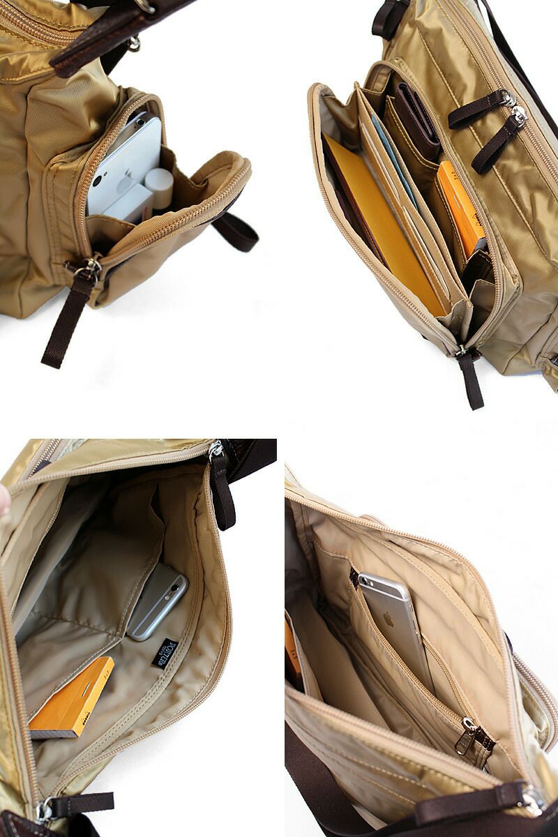 PORTER ポーター　吉田カバン　ショルダーバッグ　プラン　ナイロン　ゴールド PORTER ポーター プラン ショルダーバッグ | カバンの店 東西南北屋