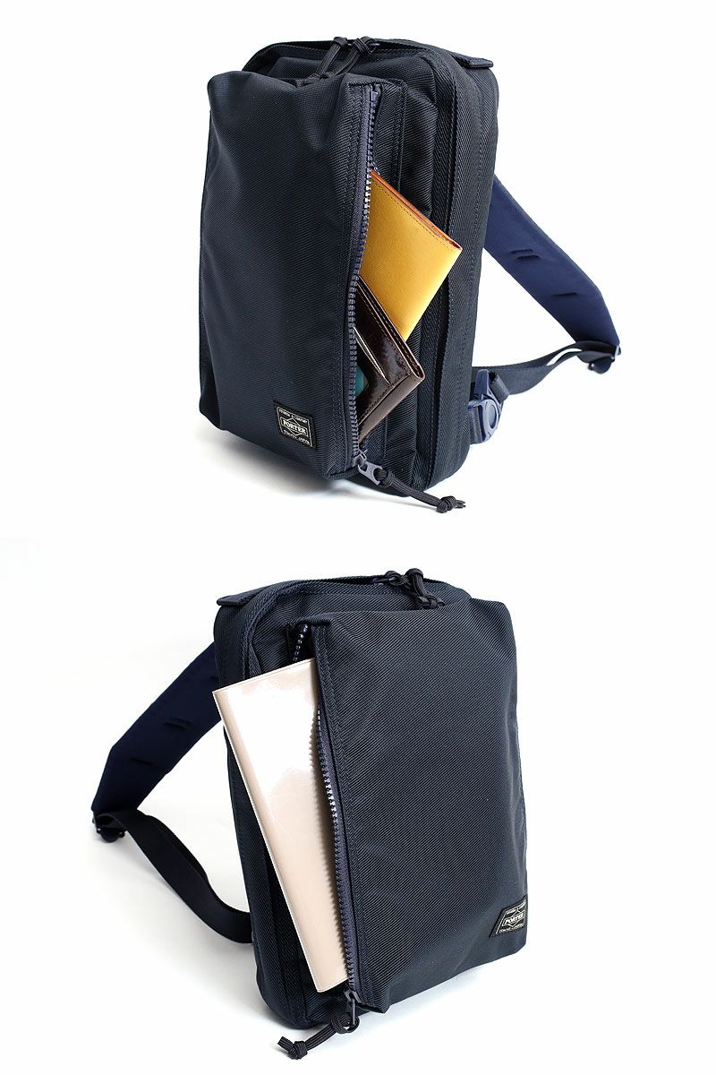 美品 ポーター ショルダーバッグ ユニット スリングショルダーバッグ ネイビー UNIT(ユニット) SLING SHOULDER BAG(S) | 吉田カバン