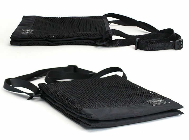 PORTER ポーター スクリーン サコッシュ 小 ブラック PORTER ポーター スクリーン サコッシュ | カバンの店 東西南北屋