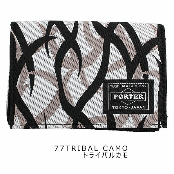 (美品) PORTERギリー マルチケース トライバルカモ &カードケース ポーター ギリー ビジネスカードケース 886-16147 （カラー
