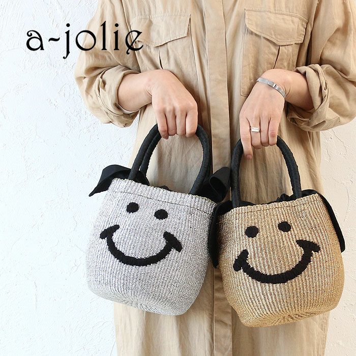 a-jolie メタリックスマイル かごバッグ | カバンの店 東西南北屋 