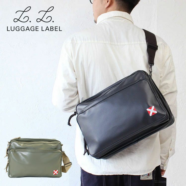 赤タグラゲッジレーベル 財布 ライナー グリーン LUGGAGE LINER - 折り財布