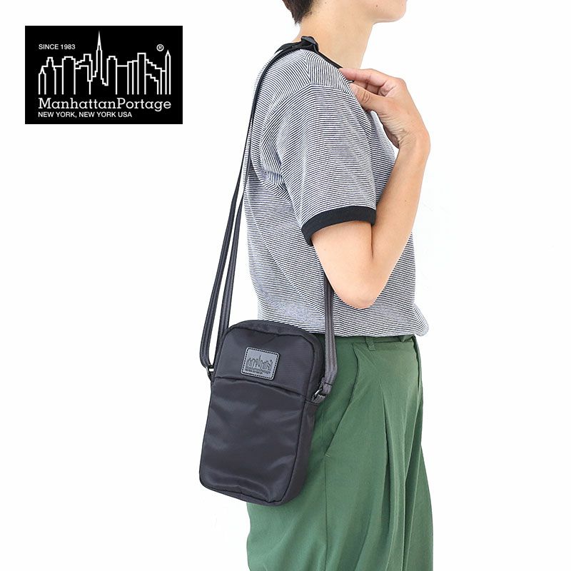 【美品】Manhattan Portage ショルダーバッグ　ブラック　別注 楽天市場】【8/26迄エントリーで19倍確定】ノベルティ付