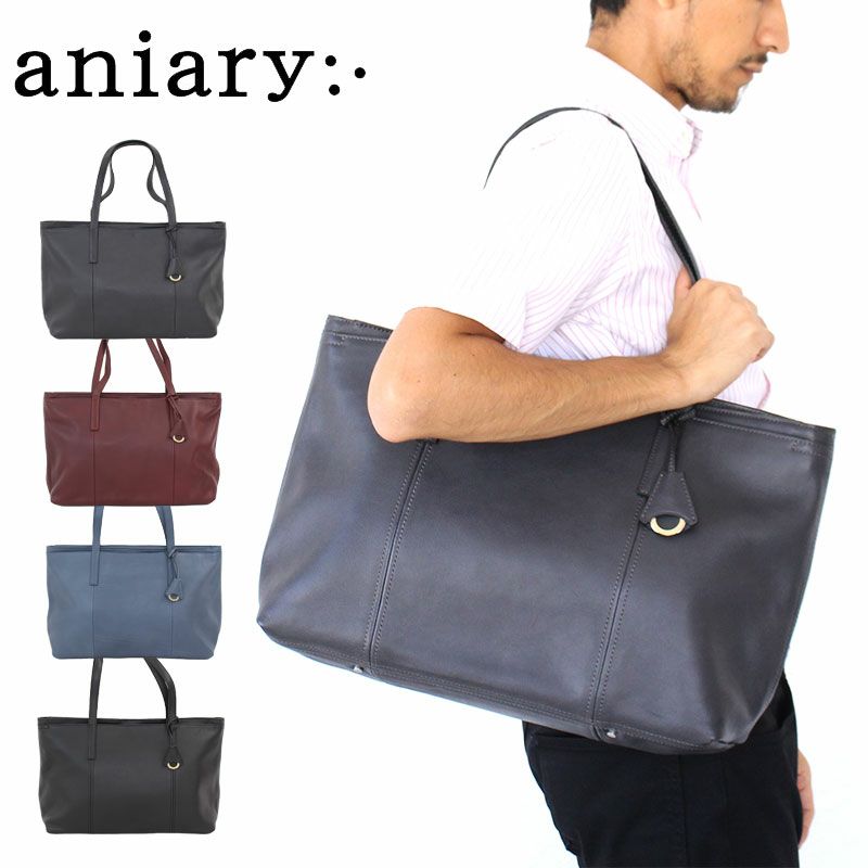 美品♡A4可♡aniary アニアリ シュリンクレザー 2way トートバッグ アニアリ aniary 【正規取扱店】アニアリ トートバッグ aniary