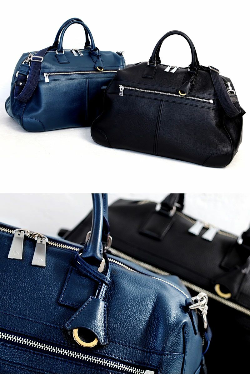 sanitary アニアリー レザー ボストンバッグ レッド 2WAY レザー ボストンバッグ レッド | Shop online
