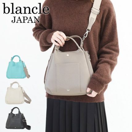 ブランクレ　blancle Japan パープル　レザー　エコバッグ　革カバン 楽天市場】blancle ブランクレ バッグ ショルダー S.LEATHER