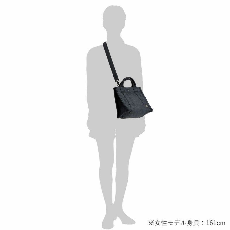 【美品】PORTER ポーター ハンドバッグ トートバッグ ブラック　スモーキー 美品 PORTER ポーター トートバッグ ハンドバッグ スモーキー