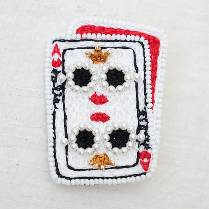Immana Paris イマナパリ⭐刺繍ブローチ