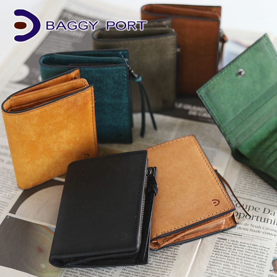 【名入れ無料】 ブオナ PORT BAGGY 二つ折り財布 東西南北屋 カバンの店 | 小物
