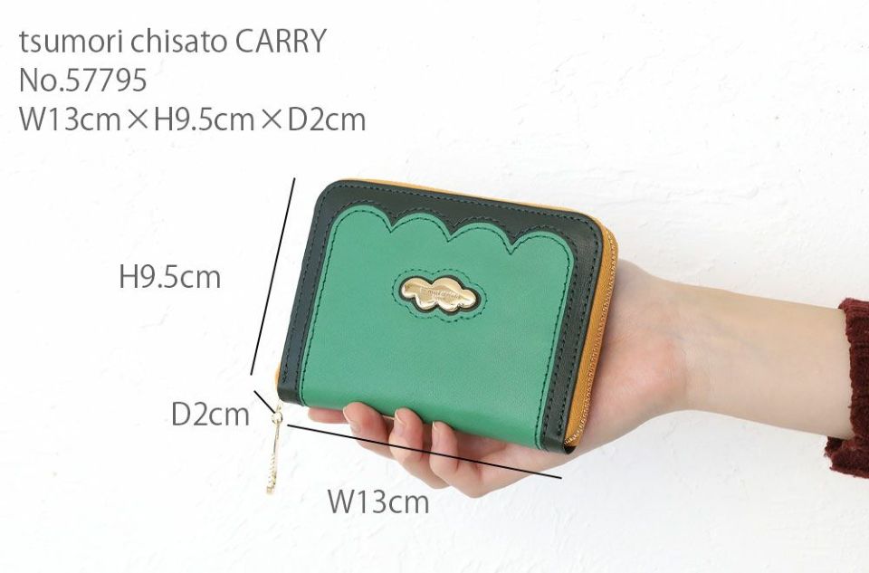 tsumori chisato CARRY スカラップコンビ 二つ折財布 | カバンの
