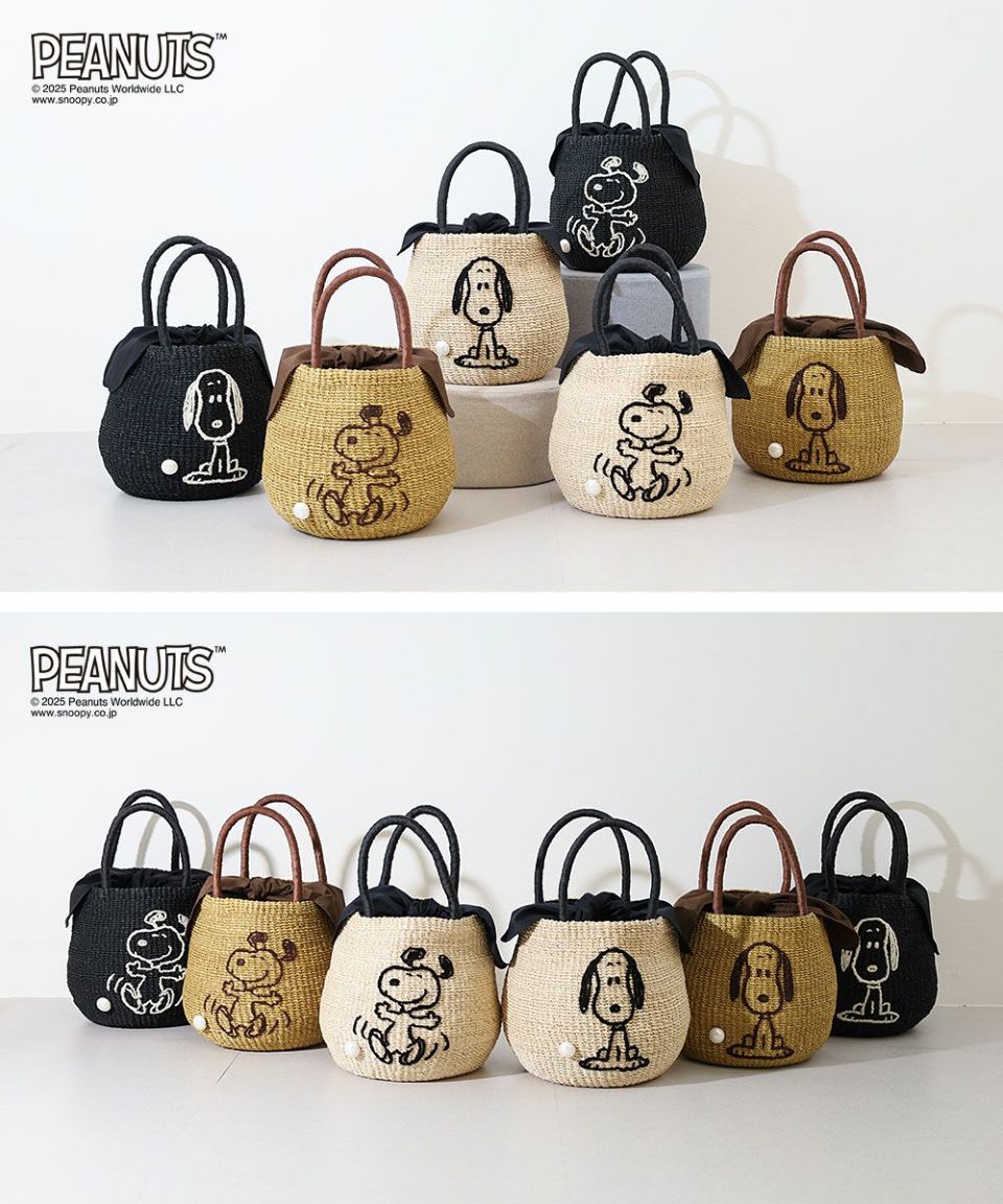 PEANUTS × a-jolie コラボレーション かごバッグ | TOZAI NANBOKUYA
