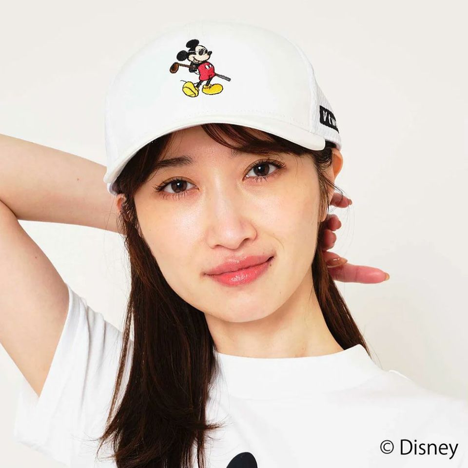［V12］ミッキーマウス ゴルフキャップ ホワイト V12］ミッキーマウス ゴルフキャップ ホワイト