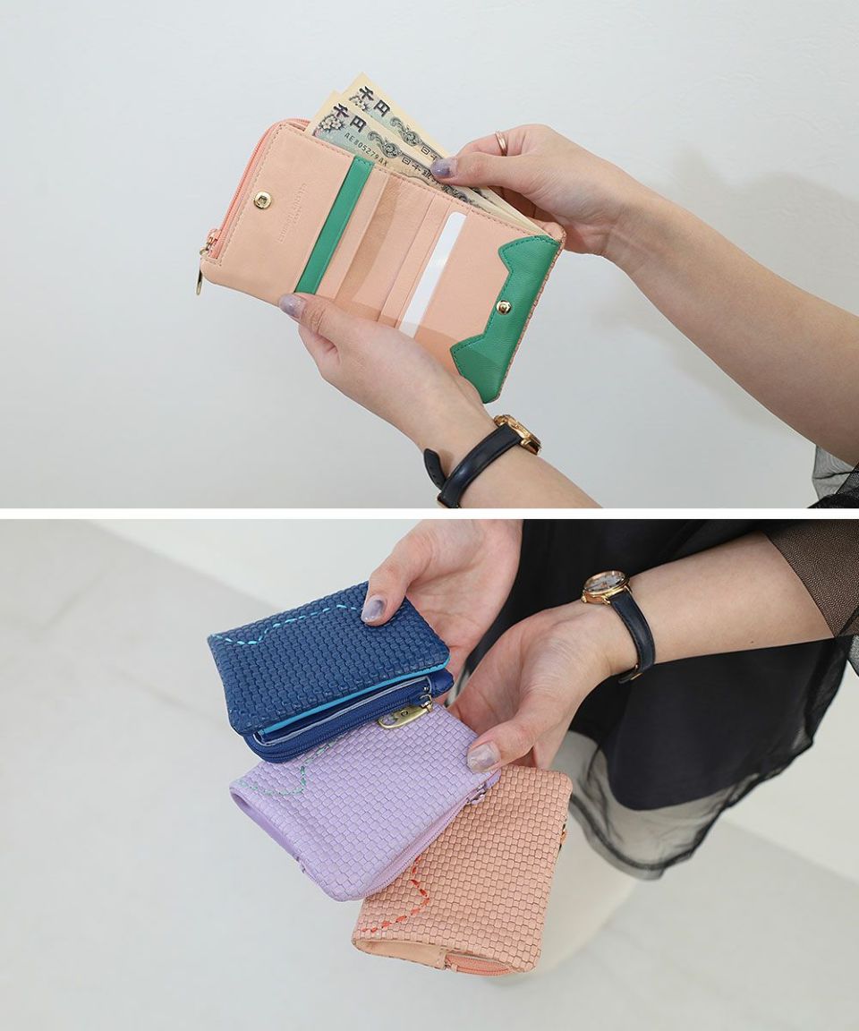 tsumori chisato CARRY エポネコメッシュ 二つ折り財布 | TOZAI NANBOKUYA