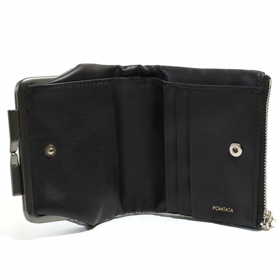 POMTATA ポンタタ CORO 二つ折り財布 がま口 p2536 | TOZAI NANBOKUYA