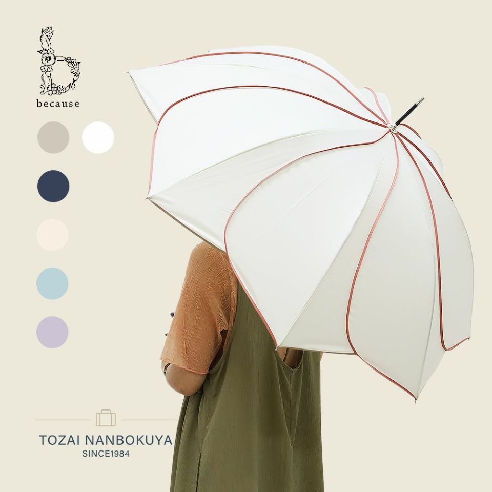 because バイカラーパイピング 長傘 | TOZAI NANBOKUYA